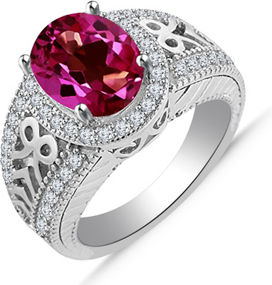 Anopchand Tilokchand Jewellers Silver Cubic Zirconia Gold-plated Plated Ring, White
Anopchand Tilokchand Jewellers Silver Cubic Zirconia Gold-plated Plated Ring, White