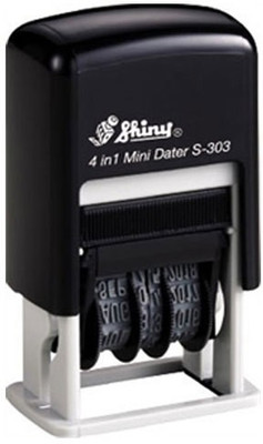 Shiny S-303 Self Inking Stamp(Small, Blue)