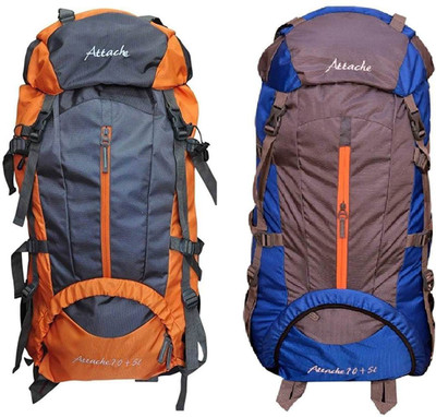 Attache 1021R Climate Proof Rucksack, Hiking Backpack 75Lts (Orange & Royal Blue) Set of 2 With Rain Cover … Rucksack - 75 L(Multicolor)
Attache 1021R Climate Proof Rucksack, Hiking Backpack 75Lts (Orange & Royal Blue) Set of 2 With Rain Cover … Rucksack - 75 L(Multicolor)