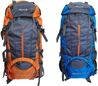 Attache 1021R Climate Proof Rucksack, Hiking Backpack 75Lts (Orange & Blue) Set of 2 With Rain Cover … Rucksack - 75 L(Multicolor)
Attache 1021R Climate Proof Rucksack, Hiking Backpack 75Lts (Orange & Blue) Set of 2 With Rain Cover … Rucksack - 75 L(Multicolor)