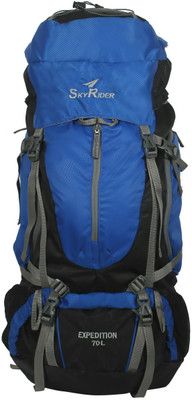 SkyRider Expedition Rucksack - 70 L(Blue, Grey)