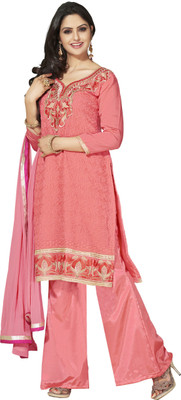 Khushali Chanderi Self Design, Embroidered Dress/Top Material(Un-stitched), Gajari
Khushali Chanderi Self Design, Embroidered Dress/Top Material(Un-stitched), Gajari