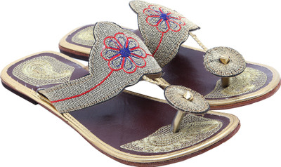 Royal Collection Women Golden Flats