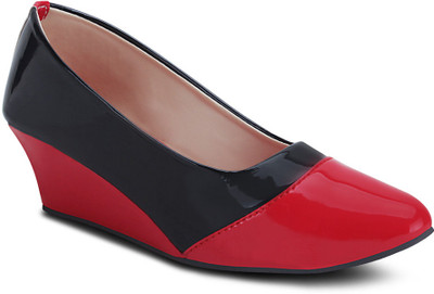 Get Glamr Girls Wedges(Red