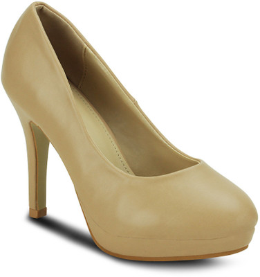 Get Glamr Girls Heels(Beige
