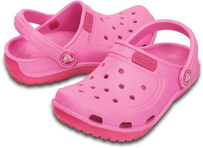 Crocs Boys & Girls Sling Back Clogs(Pink, Party pink/candy pink
