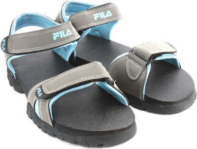 Fila Women GRY/LT BLU Sports Sandals