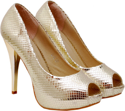 Ilo Women Gold Heels