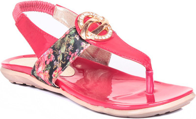 Bare Soles Women Red Flats