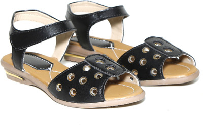Craze Shop Girls Sports Sandals(Black