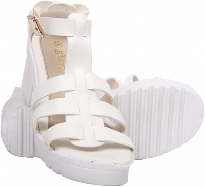 Estatos Women White Heels