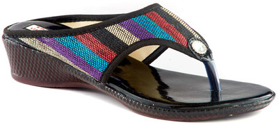 Dolphin Miles Women Black Wedges
