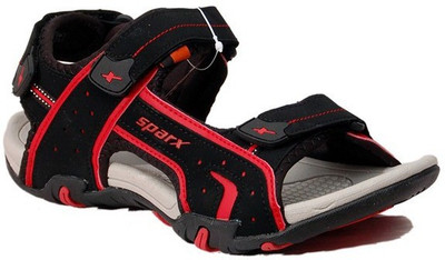 Sparx Men Black Sandals