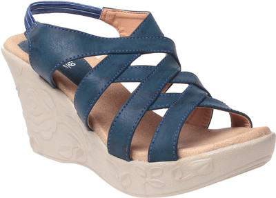 MSC Women Blue Wedges