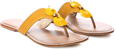 Nell Women Yellow Flats