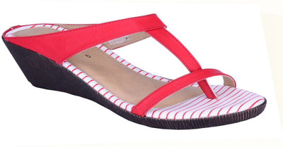 Khadim's Women Red Wedges