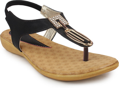 Ortan Girls Flats(Black