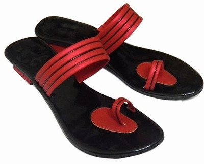 Indirang Women Maroon Flats