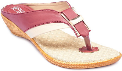 Dolphin Miles Women Maroon Wedges