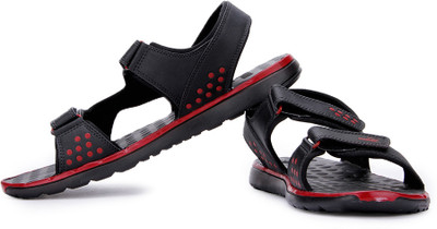 Puma Men 06, Black, High Risk Red Sports Sandals