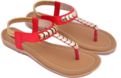 Myra Women Red Flats
