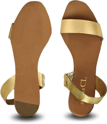 Miss CL By Carlton London Women Gold Flats