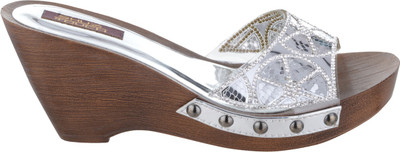 Shuz Touch Women SILVER Wedges