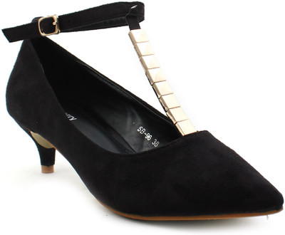 Shuberry Women Black Heels