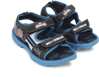 Spiderman Boys Sports Sandals, Black / blue