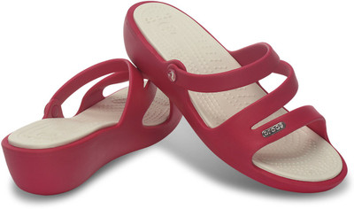Crocs Women Pink Wedges