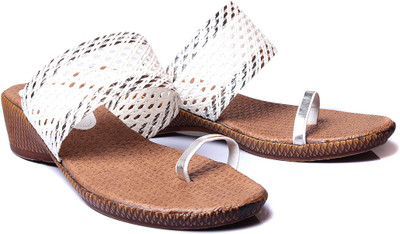 Bare Soles Women White Flats