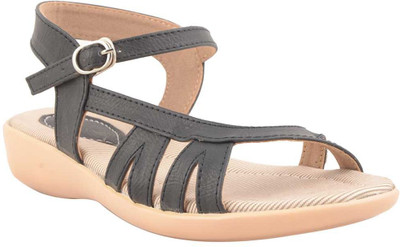 Adorn Women Black Wedges