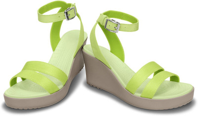 Crocs Women Green Wedges