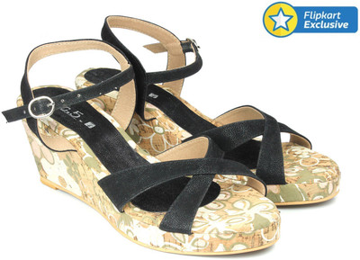 Inc.5 Women BLACK Wedges