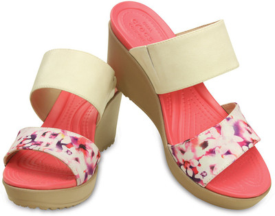 Crocs Women Off White Wedges