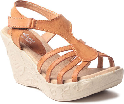 MSC Women Beige Wedges
