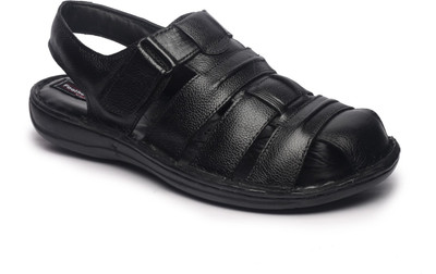 Feather Leather Men Black Sandals 
Feather Leather Men Black Sandals