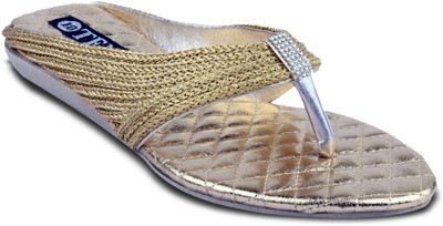 TEN Women Gold Flats
