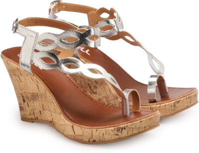Nell Women Silver Wedges