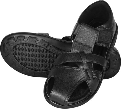 Kraasa Men Black::Grey Sandals