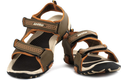 Lotto Men Brown Orange Sports Sandals