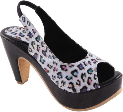 Adorn Women White Heels