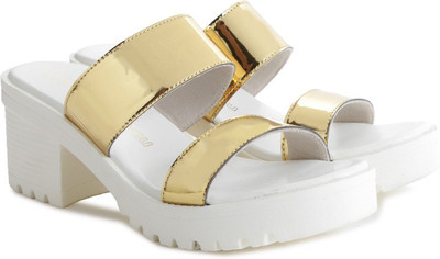 Catwalk Women Gold Heels