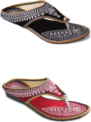 Myra Women Black Flats