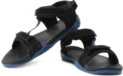 Puma Men Black, French Blue Sports Sandals