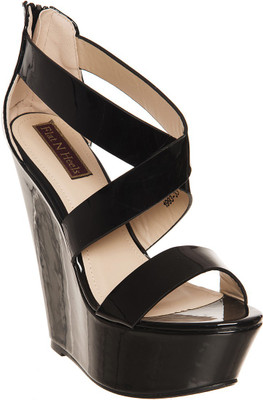 Flat n Heels Women Black Wedges