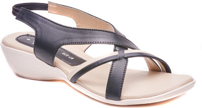 Dolphin Miles Women Black Wedges