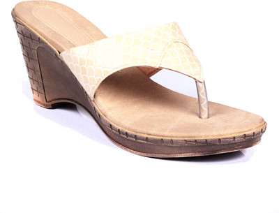 Bare Soles Women Cream Wedges
