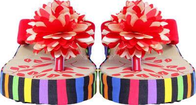 Zasmina Girls Wedges(Red