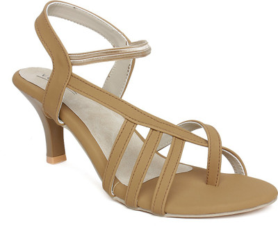 Vendoz Women Beige Heels